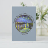 ファンゴッホスタリーナイトオーバーザローネパーティーアイテム サンキューカード (スタンド正面)