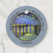 ファンゴッホスタリーナイトオーバーザローネパーティーアイテム フェイバータグ (裏面)