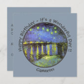 ファンゴッホスタリーナイトオーバーザローネパーティーアイテム 招待状 (正面/裏面)