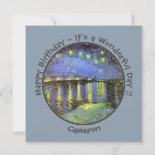 ファンゴッホスタリーナイトオーバーザローネパーティーアイテム 招待状 (正面)