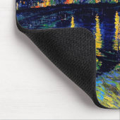 ファンゴッホスターリーナイトオーバーローネ(F474)ファインアート マウスパッド (コーナー)