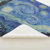 ファンゴッホスターリーナイトコージーホームデコーホリデーギフト シェルパブランケット (3/4)