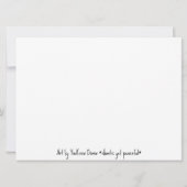 ファンゴッホスターリーナイトパープルアートプリントフラットカード 招待状 (裏面)