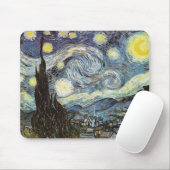 ファンゴッホスターリーナイトファインアート マウスパッド (マウス)