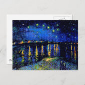 ファンゴッホスターリーナイトローネ(F474)ファインアート ポストカード (正面/裏面)