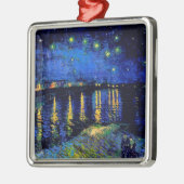 ファンゴッホスターリーナイトローネ(F474)ファインアート メタルオーナメント (左)