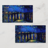 ファンゴッホスターリーナイトローネ(F474)ファインアート 名刺 (正面/裏面)