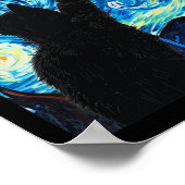 ファンゴッホスターリーナイト猫好きキッテン ポスター (角)