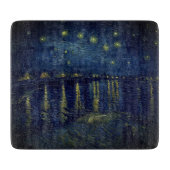 ファンゴッホスターリーナイトRhoneガラスのカッティングボード カッティングボード (正面)