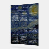 ファンゴッホスター結婚リーナイトの座席表 アクリルサイン (傾斜)