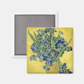 ファンゴッホスチルライフ花瓶アイリス(F678)ファインアート マグネット (正面/裏面)