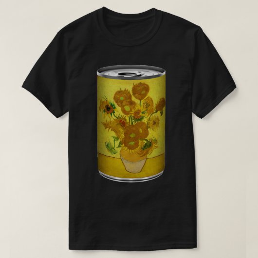 ファンゴッホスープ缶 Tシャツ (デザイン正面)