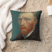 ファンゴッホセルフポートレイト絵画アート クッション (ブランケット)