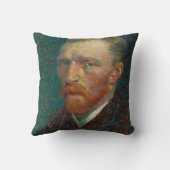 ファンゴッホセルフポートレイト絵画アート クッション (裏面)