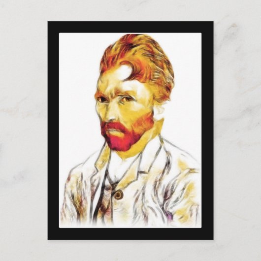 ファンゴッホセルフポートレート – ヘアドゥ ポストカード (正面)