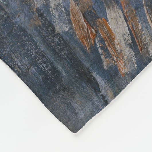 ファンゴッホセルフポートレ感じイグ絵画ハットの芸術 フリースブランケット (角)