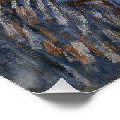 ファンゴッホセルフポートレ感じイグ絵画ハットの芸術 ポスター (コーナー)