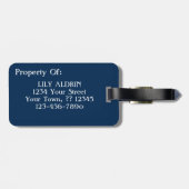 ファンゴッホセルフポートレ感じイグ絵画ハットの芸術 ラゲッジタグ (裏面横)