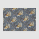 ファンゴッホセルフポートレ感じイグ絵画ハットの芸術 薄葉紙 (正面)