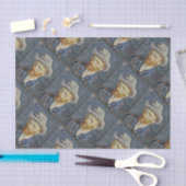 ファンゴッホセルフポートレ感じイグ絵画ハットの芸術 薄葉紙 (クラフト)