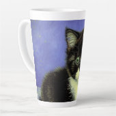 ファンゴッホタキシード子猫 カフェラテマグ (左アングル)