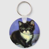 ファンゴッホタキシード子猫 キーホルダー (裏面)