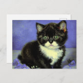 ファンゴッホタキシード子猫 シーズンポストカード (正面/裏面)