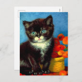 ファンゴッホタキシード猫 シーズンポストカード (正面/裏面)