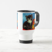 ファンゴッホタキシード猫 トラベルマグ (正面右)