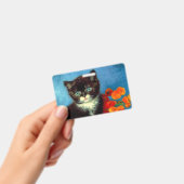 ファンゴッホタキシード猫 バッジ (手持ち)