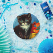 ファンゴッホタキシード猫 ペーパープレート (パーティー)