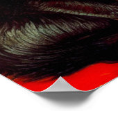 ファンゴッホタキシード猫 ポスター (角)