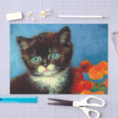 ファンゴッホタキシード猫 薄葉紙 (クラフト)