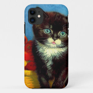 ファンゴッホタキシード猫 iPhone 11 ケース
