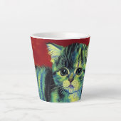 ファンゴッホタビーキャット カフェラテマグ (正面)