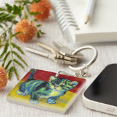 ファンゴッホタビーキャット キーホルダー (正面右)