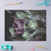 ファンゴッホチューリップ、深い紫のファンシフィックガーデン 薄葉紙 (クラフト)