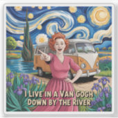 ファンゴッホバイザリバー芸術的ボホヴァンライフデ シール (正面)
