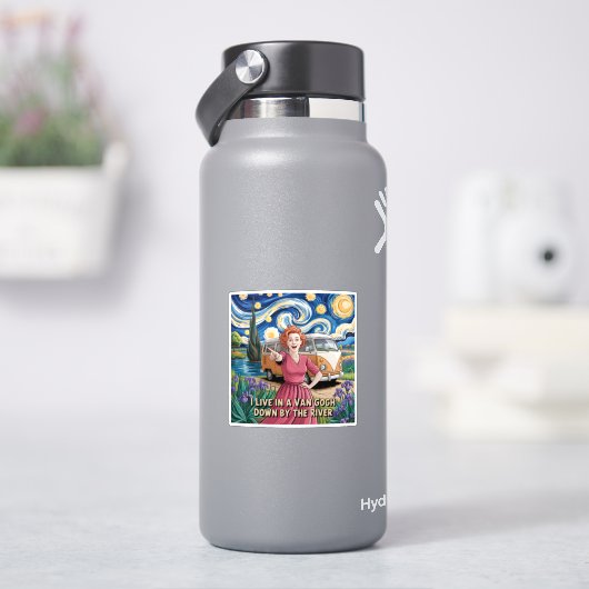 ファンゴッホバイザリバー芸術的ボホヴァンライフデ シール (HydroFlask)