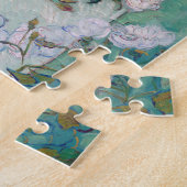 ファンゴッホピンクのバラの花瓶 ジグソーパズル (側面)