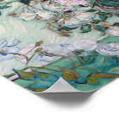 ファンゴッホピンクのバラの花瓶 ポスター (角)