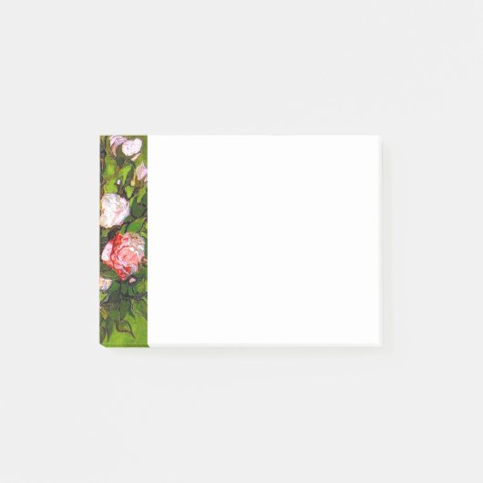 ファンゴッホピンクローズの静物詩 ポストイット (正面)