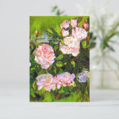 ファンゴッホピンクローズの静物詩 出欠カード (スタンド正面)