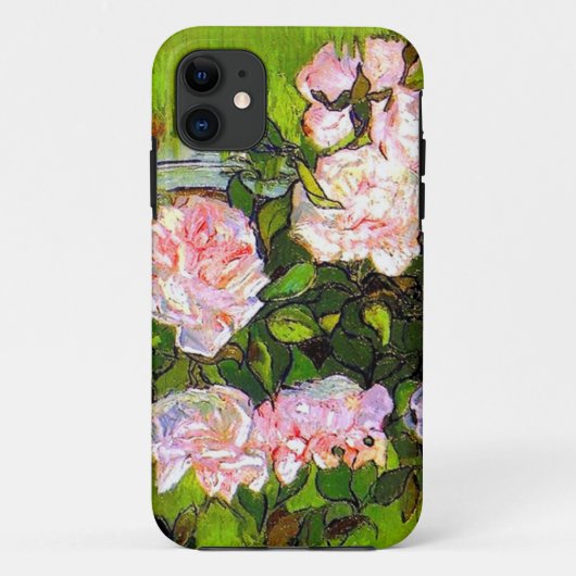 ファンゴッホピンクローズの静物詩 Case-Mate iPhoneケース (裏面)