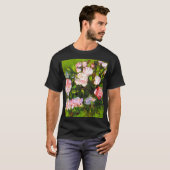 ファンゴッホピンクローズの静物詩 Tシャツ (正面フル)