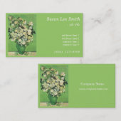 ファンゴッホピンクローズ花瓶プロフェッショナル事業 名刺 (正面/裏面)