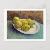 ファンゴッホファインアート、レモンズオンプレートスチルライフ ポストカード (正面)