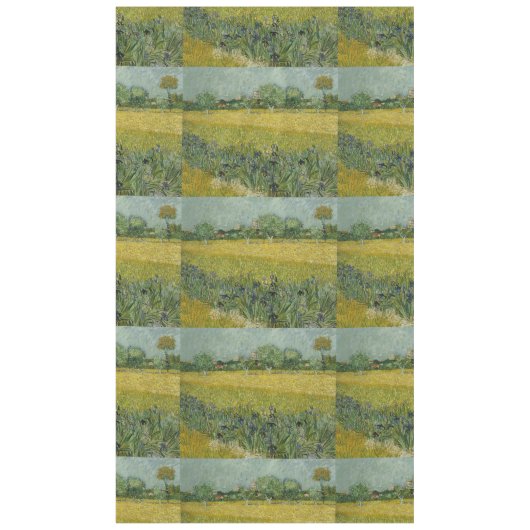 ファンゴッホフィールド花の近くアルレス テーブルクロス (正面)