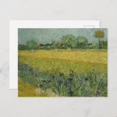 ファンゴッホフィールド花の近くアルレス ポストカード (正面/裏面)