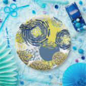 ファンゴッホブインスパイアルーズ、イーロー、装飾用クッション ペーパープレート (パーティー)